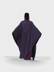 Oversized Poncho Hoodie（Purple)