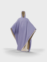 Oversized Poncho Hoodie（Light Purple)