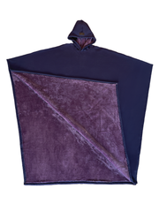 Oversized Poncho Hoodie（Purple)