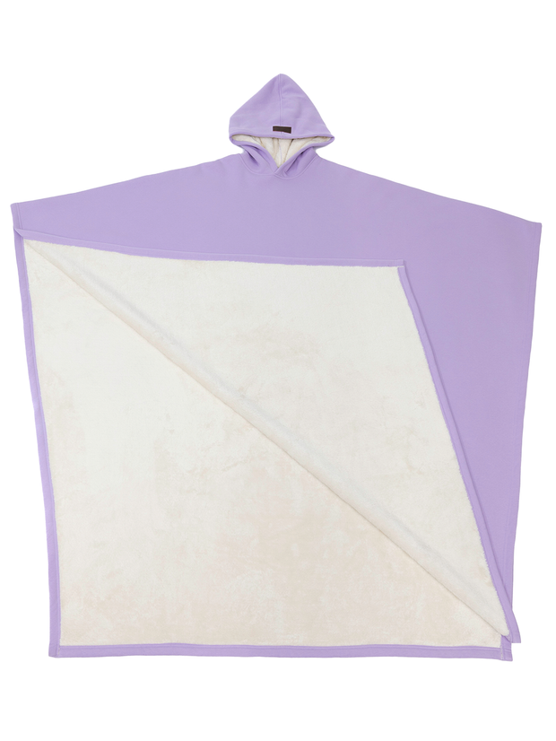 Oversized Poncho Hoodie（Light Purple)